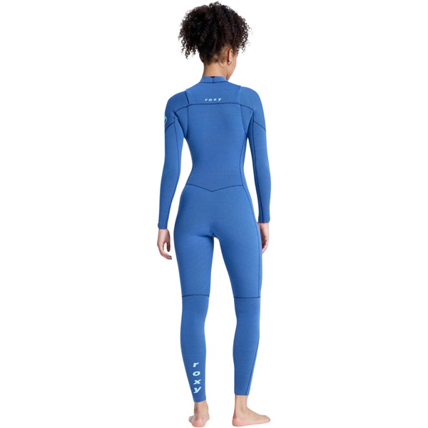 2026 Roxy Womens Elite Xtra Stretch 4/3mm Chest Zip Wetsuit 26BW213504 - Blue Fog